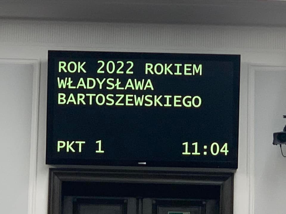 Rok 2022 Rokiem Władysława Bartoszewskiego